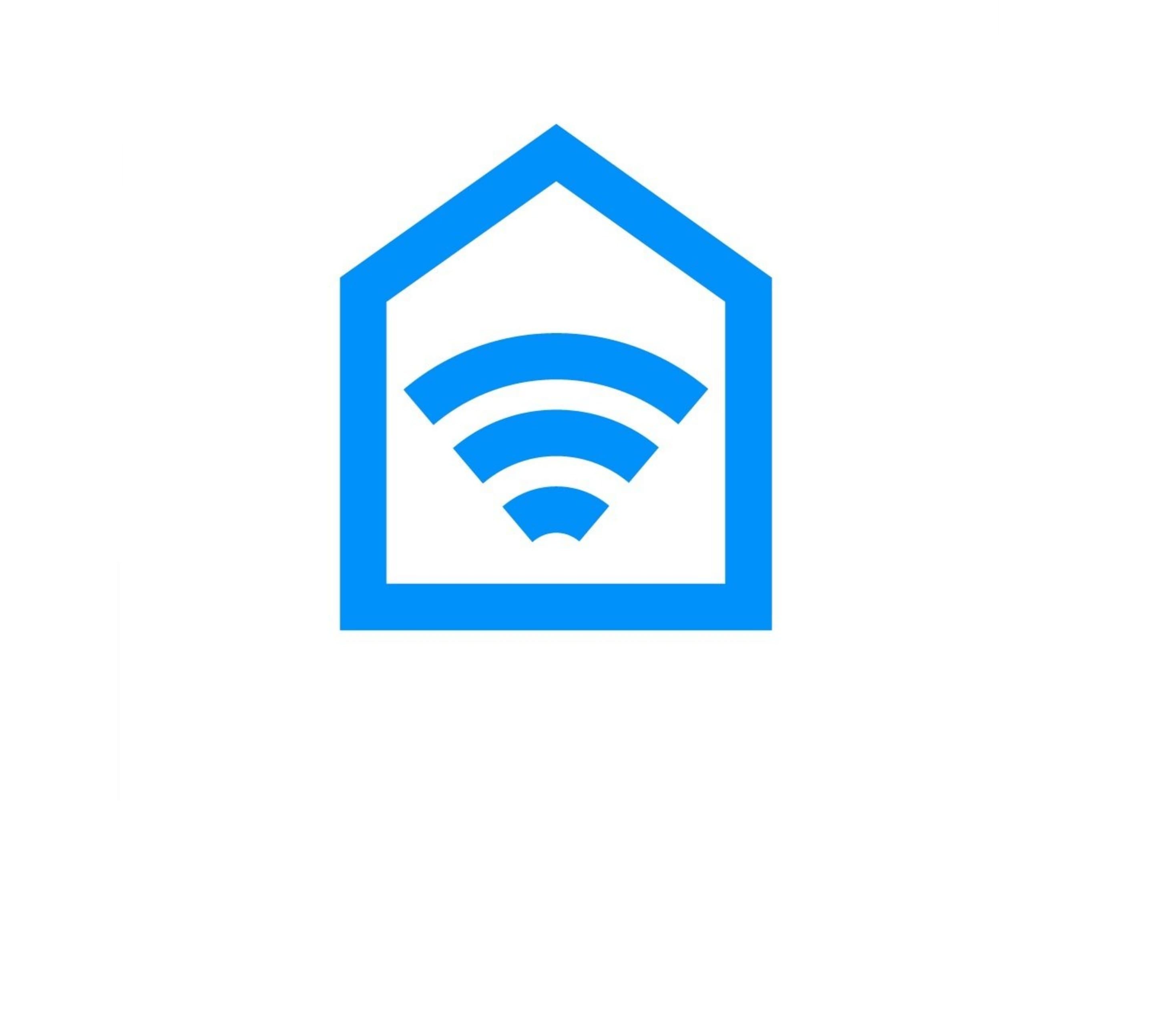 Icon Haus in dem WLAN-Symbol zu sehen ist.