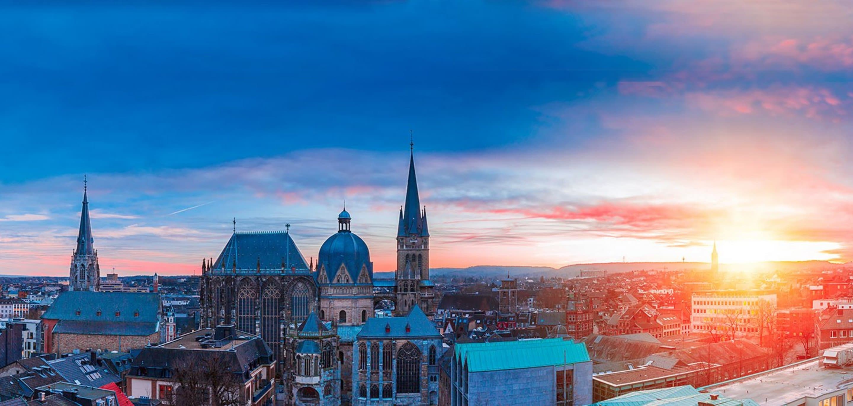 Glasfaserausbau Jetzt informieren Luftbild der Stadt Aachen