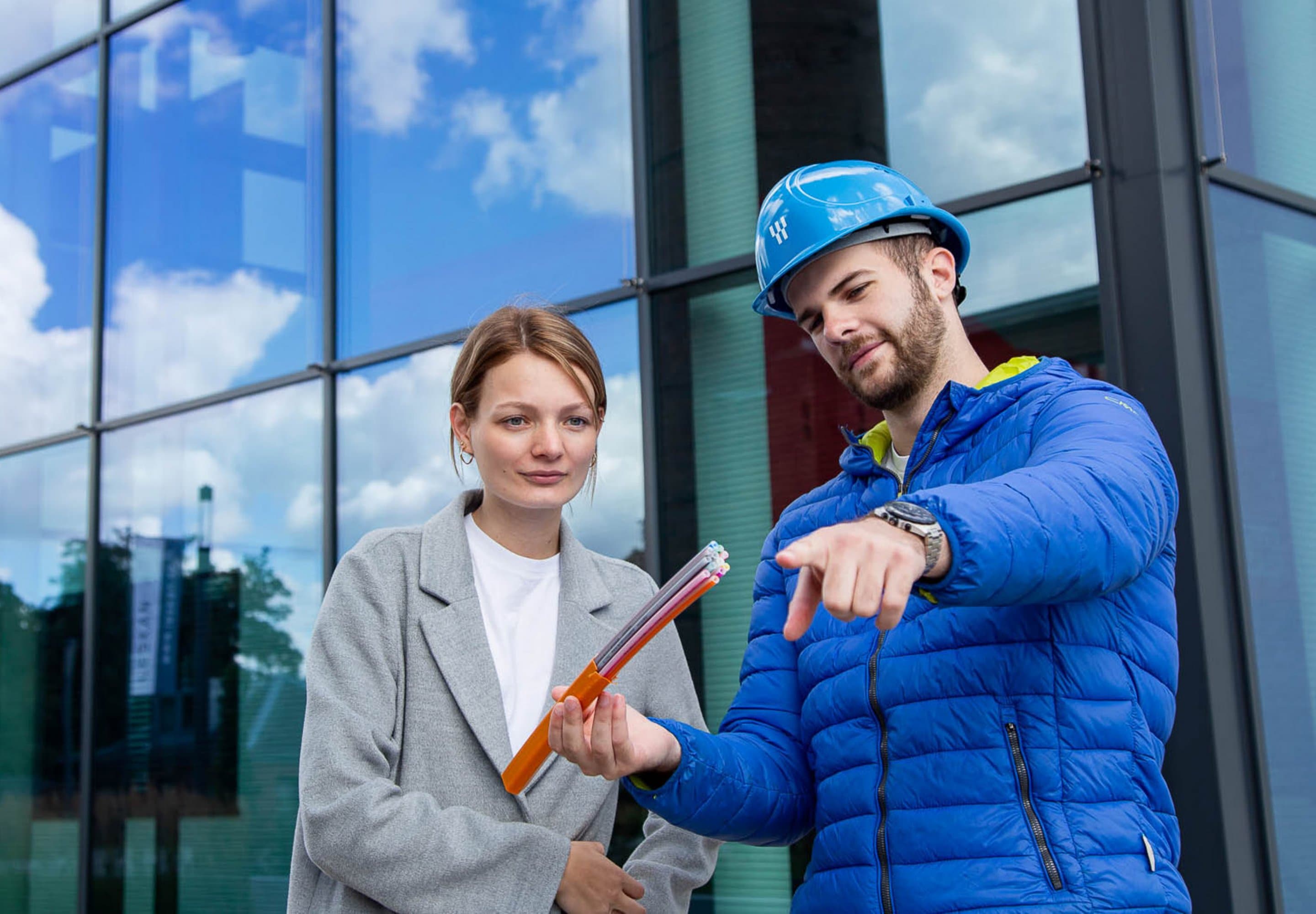 Glasfaserausbau Symbolbild für Gasfaserausbau