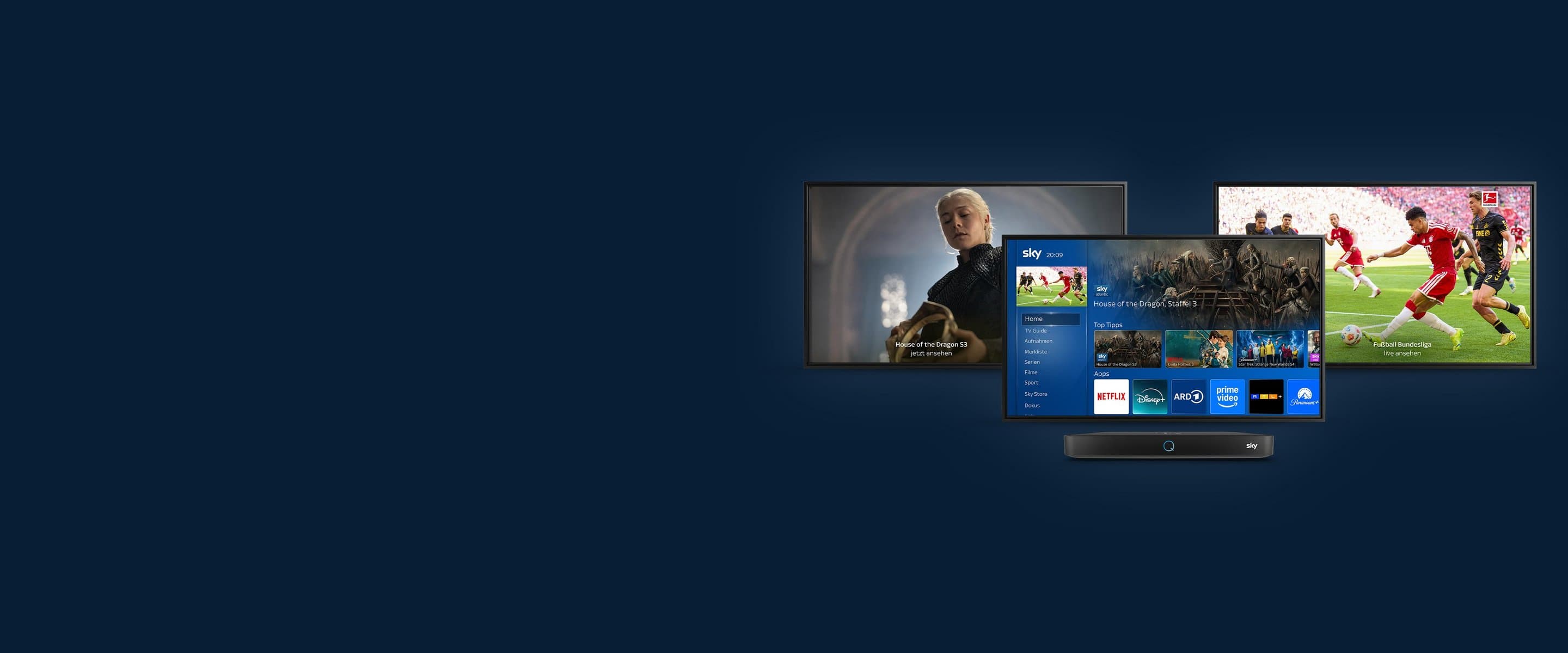 Sky Angebote – TV, Streaming, Bundesliga und Entertainment entdecken Sky Angebote für TV, Streaming, Bundesliga, Filme, Serien und Sport